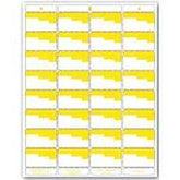 Centurion UN OR4P Laser Bin Label, 8-1/2 in L, 11 in W, White/Yellow Background